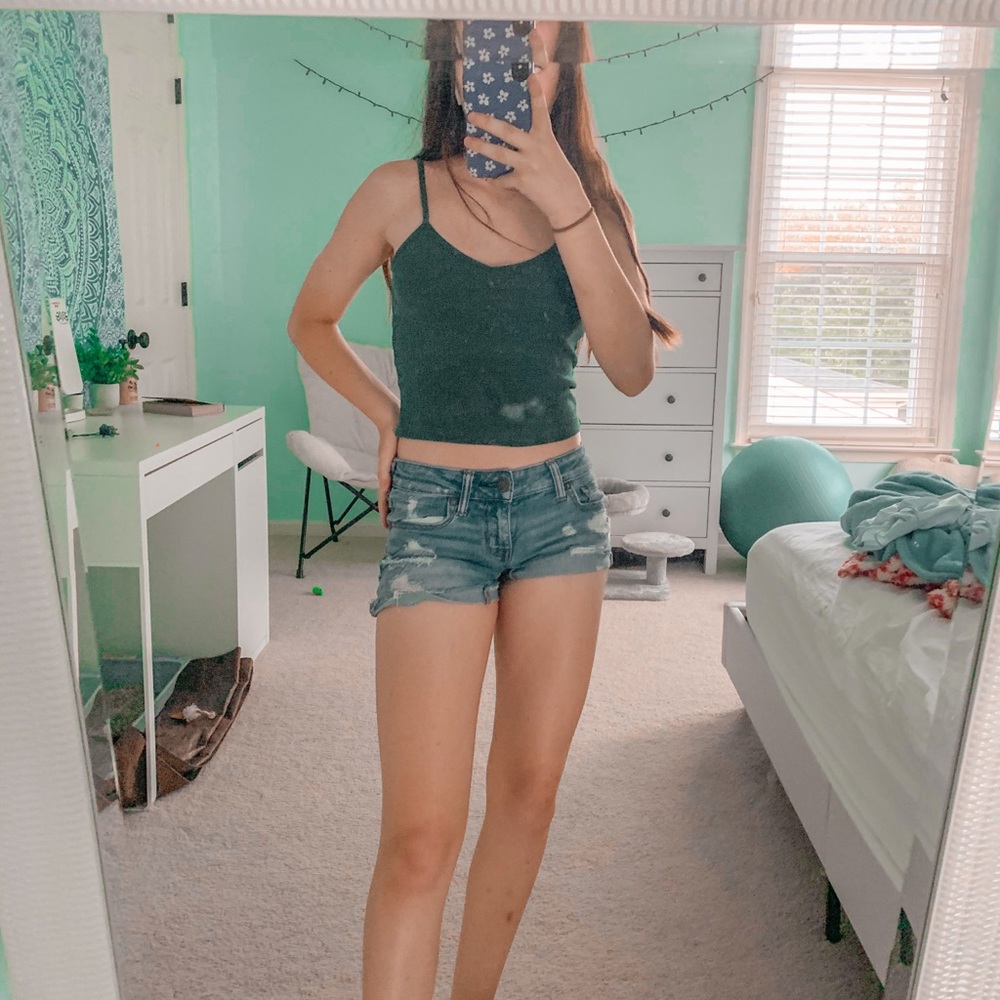 american eagle jean shorts